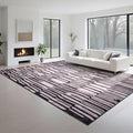 Washable Rugs 8x10 Area Rugs for Living Room- Modern Abstract Rugs for Bedroom,Dining Room, Large Soft Low Pile Carpet with Non Slip Rubber Backing,Neutral Accent Rug for Nursery Home Office