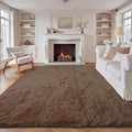 8x10 Area Rugs for Living Room: Fluffy Shag Soft Washable Rug Large Fuzzy Plush Indoor Carpet for Bedroom Nursery Playroom Kids Girls Boys Room (Coffee, 8'x10')