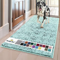 Muddy Mat® | Super Absorbent Door Mat Indoor, Microfiber Quick Dry Chenille Entryway Rug, Non-Slip Front Door Mat, Indoor Mats for Entryway, Machine Washable Pet Rug, Sea Green 36"x60"