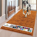 Muddy Mat® | Super Absorbent Door Mat Indoor, Microfiber Quick Dry Chenille Entryway Rug, Non-Slip Front Door Mat, Indoor Mats for Entryway, Machine Washable Pet Rug, Orange XL 35" x 60"