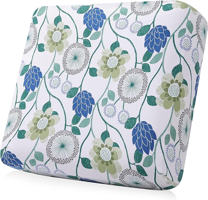 Smiry Printed Couch Cushion Covers, Stretch Soft Couch Covers for Sofa, Washable Non-Slip Sofa Slipcover Furniture Protector for Indoor and Outdoor (Backrest L, Light Green)