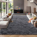 ONASAR Grey 8x10 Area Rugs for Living Room, Gray Large Fluffy Shag Bedroom Rug, Ultra Soft Plush Thick Shaggy Big Floor Carpet for Kids Boy and Girls Teen Dorm Nursery Indoor Home Decor Aesthetic