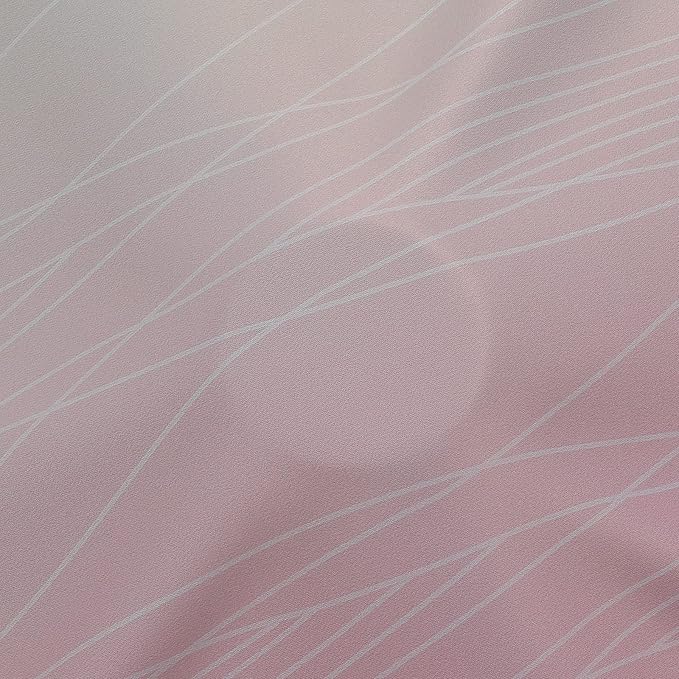Estelar Textiler Pink and Sage Green Blackout Curtains & Drapes for Bedroom, Thermal Insulated Ombre Blackout Drapes, Room Darkening Energy Saving Curtains for Living Room, 42Wx63L, 2 Panels