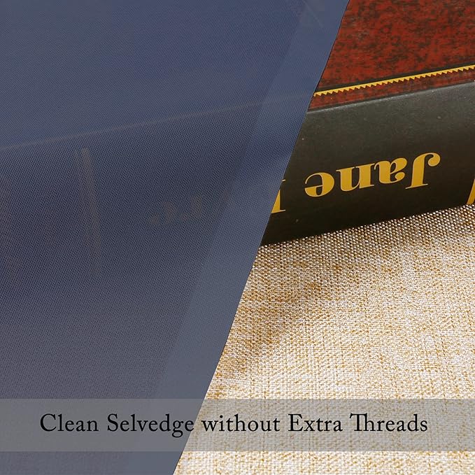 OWENIE Blue Sheer Curtains, Sheer Curtains 63 inch Length 2 Panels Set, Rod Pocket Voile Fimly Sheer Drapes for Living Room/Bedroom, 2pcs, Each 42" W x 63" L, Navy Blue