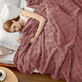 Bedsure GentleSoft King Size Blanket for Bed - Super Soft Cozy Blankets for Women Kids Girls, Large Fuzzy Fleece Throw for Bedroom Decor, Dusty Pink,108x90 Inches