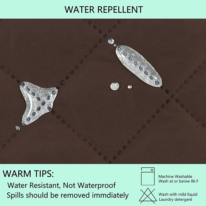 Reversible Sofa Covers Couch Cover Furniture Protector for Dogs Elastic Straps Water Resistant(Sofa,Chocolate/Taupe)