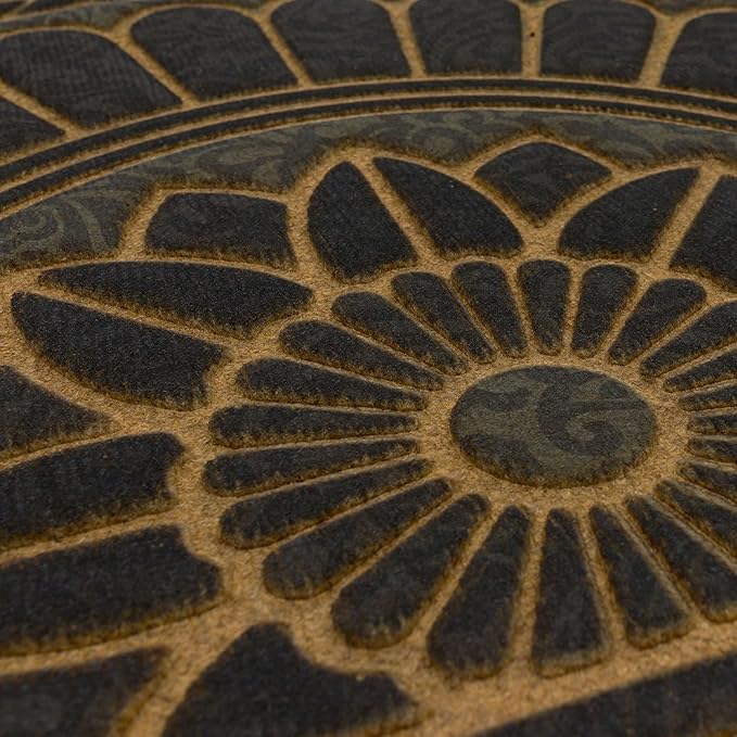 Mohawk Home Swirl Style Casual Ornamental Charcoal 2' X 3' All Weather Outdoor Door Mat Perfect for Porch, Garage