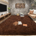 Tepook Super Soft Fluffy Rugs for Living Room, Shag 6x9 Area Rugs for Bedroom, Modern Shaggy Rug Fuzzy Carpets for Kids, Plush Indoor Nursery Home Decor Rug with Non-Slip Bottom, Brown