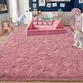 Rugs for Living Room 6x9, Soft Shaggy Modern Shag Area Rug for Bedroom, Upgrade Non-Slip Plush Fluffy Carpet for Kids Boys Girls Room Home Decor Aesthetic, Blush
