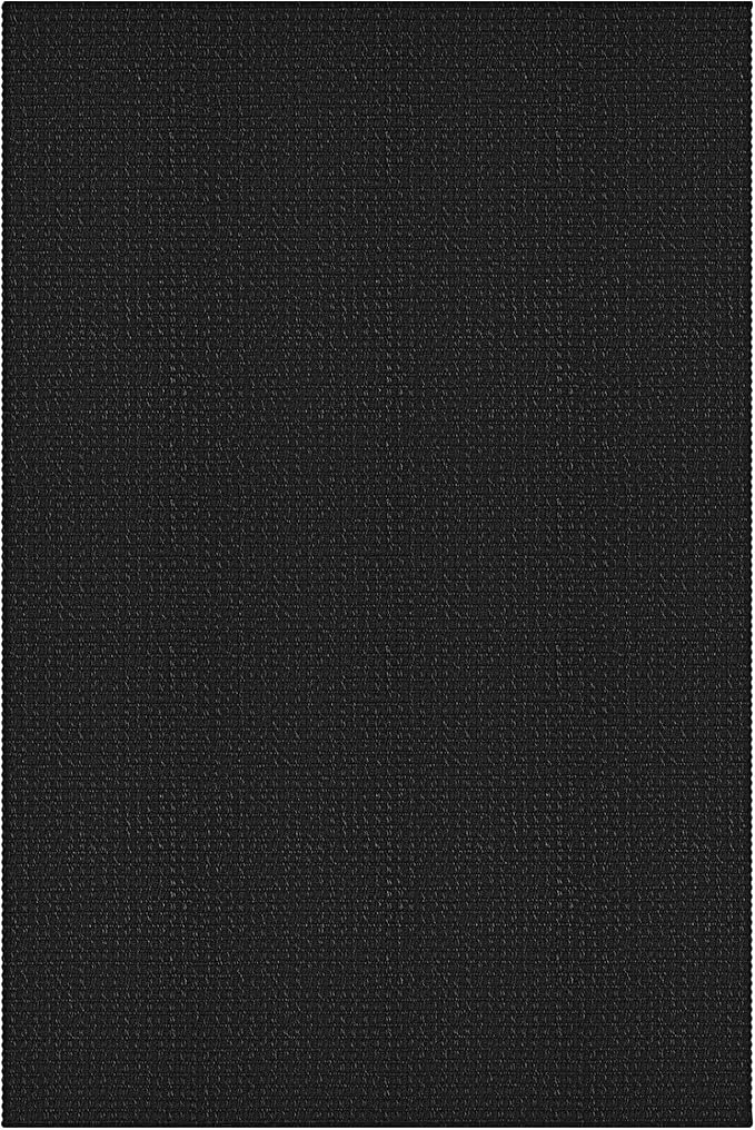 KOZYFLY Runners for Hallways 2x7 ft Washable Kitchen Runner Non Slip Rubber Backed Hall Runners Cotton Entryway Runner Rugs Floor Carpet for Indoor Backdoor Bedroom Kitchen, Black/Dark Grey