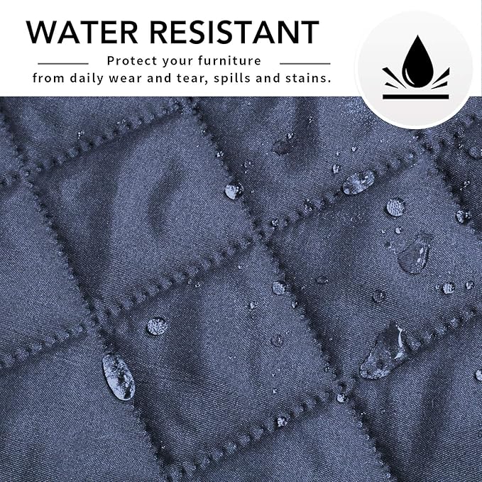 Easy-Going Sectional Couch Covers for Dogs L Shape Sofa Cover Reversible Sofa Slipcover Chaise Lounge Cover Furniture Protector Cover for Pets Dog Cat (42 x 68 inches, DarkBlue/DarkBlue)
