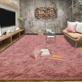 Tepook Area Rugs 9x12 for Living Room, Super Soft Fluffy Rugs for Bedroom, Modern Shaggy Rug Fuzzy Carpets for Kids, Plush Indoor Nursery Home Decor Rug with Non-Slip Bottom, Blush