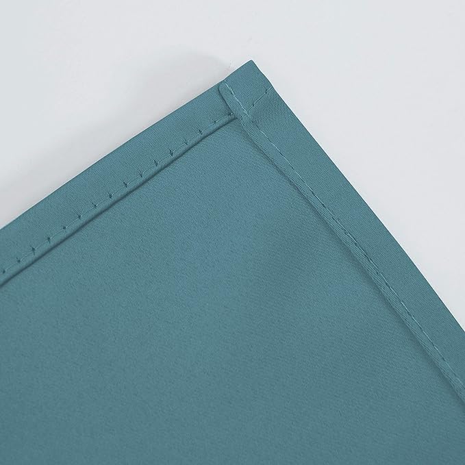 LEMOMO Blackout Curtains 66 x 84 inch/Sea Teal Curtains Set of 2 Panels/Thermal Insulated Room Darkening Bedroom Curtains