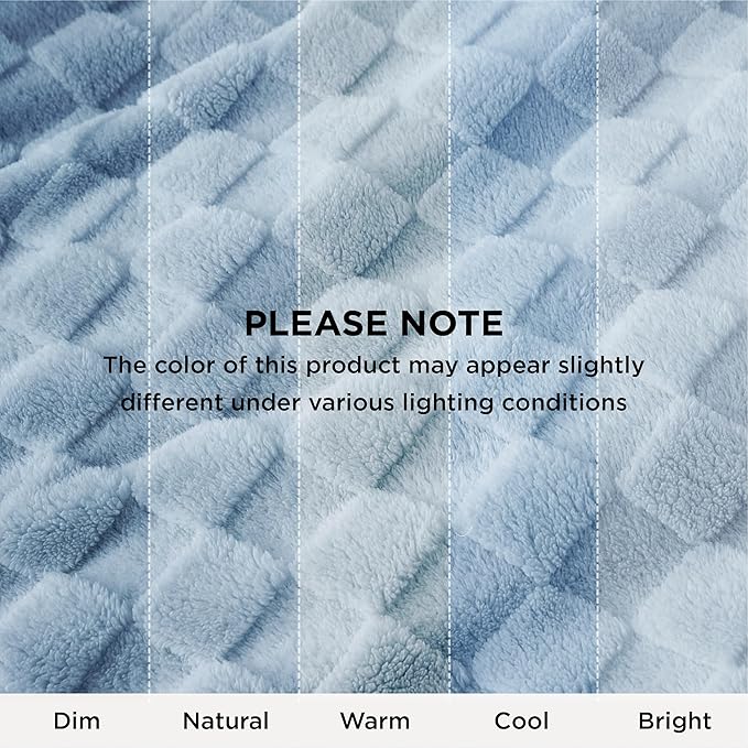 Bedsure GentleSoft King Size Blanket for Bed - Super Soft Cozy Blankets for Kids Girls, Large Fuzzy Fleece Throw for Bedroom Decor, Light Blue,108x90 Inches
