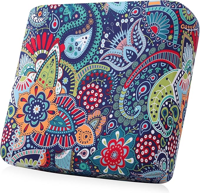 Smiry Printed Couch Cushion Covers, Stretch Soft Couch Covers for Sofa, Washable Non-Slip Sofa Slipcover Furniture Protector for Indoor and Outdoor (Backrest M, Blue Green)