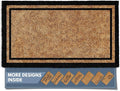 Barnyard Designs Doormat Welcome Mat for Outdoors, Large Front Door Entrance Mat, Brown (Border, 30x17)
