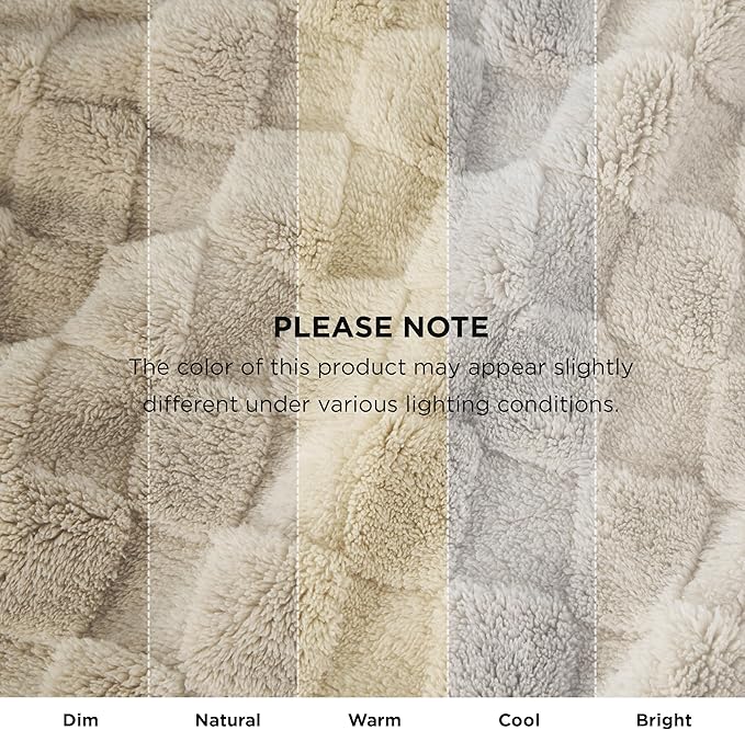 Bedsure GentleSoft Blankets Queen Size for Bed - Super Soft Cozy Blanket for Kids Girls, Large Fuzzy Fleece Throw for Bedroom Decor, Neutral, 90x90 Inches