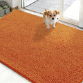 OLANLY Dog Door Mat for Muddy Paws 50x30, Absorbs Moisture and Dirt, Absorbent Non-Slip Washable Doormat, Quick Dry Chenille Mud Mat for Dogs, Entry Indoor Entryway Carpet for Inside Floor, Clay