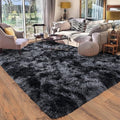 Rugs for Bedroom 4x6, Soft Shaggy Modern Shag Area Rug for Living Room, Upgrade Non-Slip Plush Fluffy Carpet for Kids Boys Girls Room Home Decor Aesthetic, Dark Grey