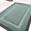 OLANLY Front Door Mat Indoor Outdoor Entrance, Waterproof All-Season, All-Weather Doormat, Sturdy Natural Rubber, Low Profile, Easy Clean Patio Porch Entryway Mat, 29.5x17, Grayish Green