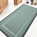OLANLY Front Door Mat Indoor Outdoor Entrance, Waterproof All-Season, All-Weather Doormat, Sturdy Natural Rubber, Low Profile, Easy Clean Patio Porch Entryway Mat, 47x23, Grayish Green