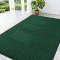 OLANLY Front Door Mat Indoor Outdoor Entrance, Waterproof Heavy Duty Doormat, Fade Resistant, Low Profile, Easy Clean Patio Porch Welcome Floor Mats for Entry, 59x40, Green