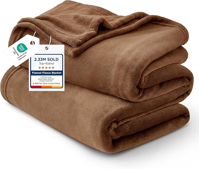 Bedsure GentleSoft Fleece Bed Blankets Full Size Orange - Soft Lightweight Plush Fuzzy Cozy Luxury Blanket Microfiber, 84x90 inches