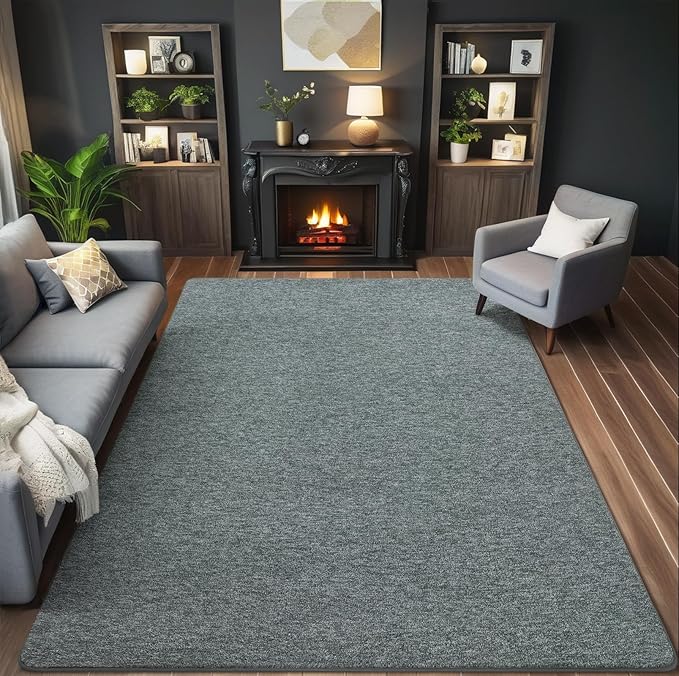 AROGAN Small Washable Area Rugs for Bedroom, 2×4 Runner Rug with Memory Foam for Hallway, Non Slip Fluffy Carpet Indoor Rug Runner for Kitchen, Bedside, Entryway Bathroom Home Decor, Grey