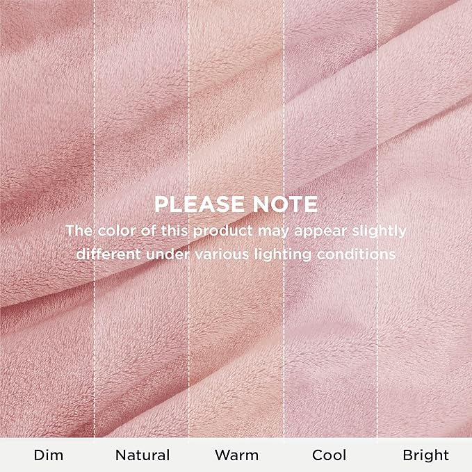 Bedsure GentleSoft Fleece Blanket Twin Size Pink - 300GSM Lightweight Plush Fuzzy Cozy Soft Valentines Blanket for Bed, Sofa, Couch, Travel, Camping, 60x80 inches
