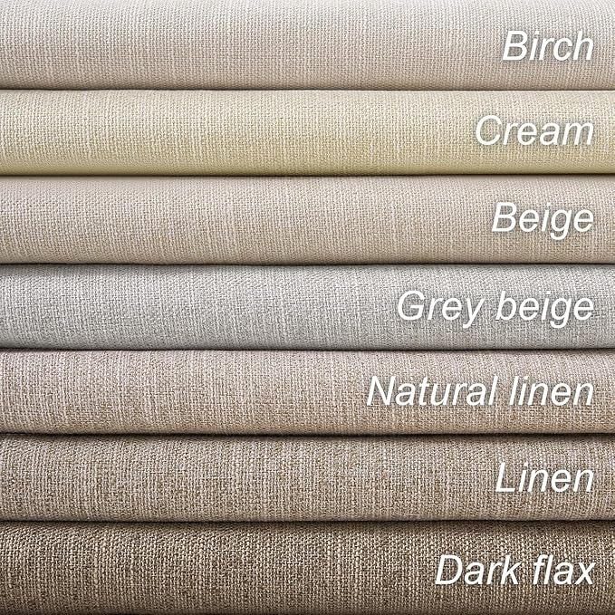 Extra Wide Total Blackout 96 Inch Curtains 72 Inches Wide for Living Room Ivory Cream Pleat Linen Blackout Curtain for Large Window Treatment Privacy Thermal Drapes Rod Pocket(72"W x 96"L 1 Panel)