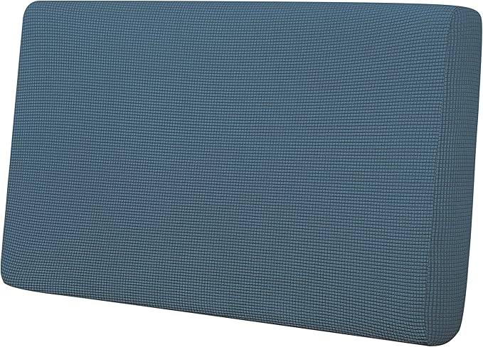 Easy-Going Stretch Loveseat Cushion Cover Sofa Cushion Furniture Protector Sofa Seat Sofa Slipcover Sofa Cover Soft Flexibility with Elastic Bottom(Loveseat Cushion, Bluestone)