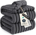 Bedsure GentleSoft Grey California King Size Blanket for Bed - Cozy Soft Blankets for Women, Cute Large Throws for Girls, 102x96 Inches