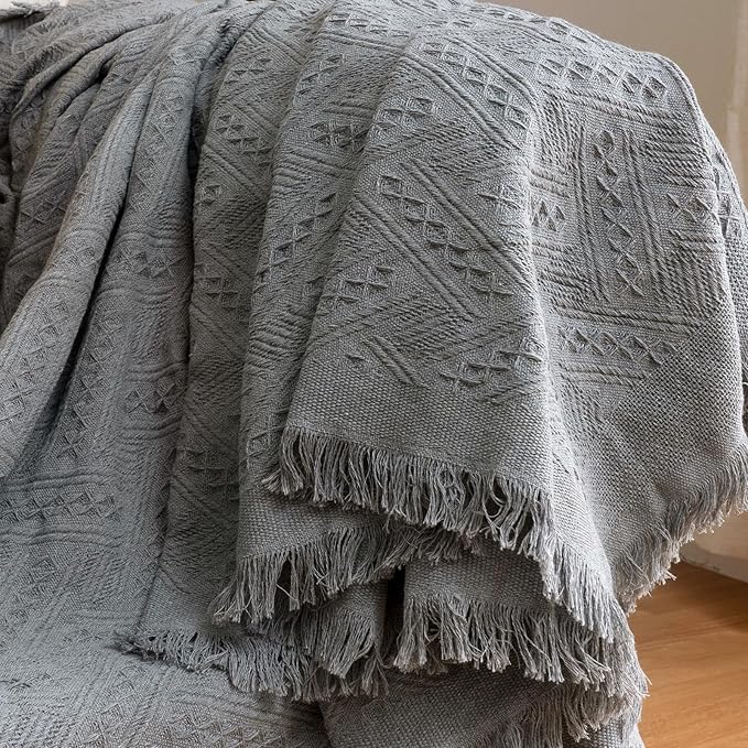 HOMERILLA Sectional Couch Covers for Sectional Sofa L Shaped Sofa Cover Blanket 2 Pieces L Shape Furniture Protector for Pets Dogs (Dark Grey, XX-Large)