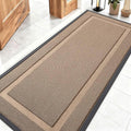 OLANLY Front Door Mat Indoor Outdoor Entrance, Waterproof All-Season, All-Weather Doormat, Sturdy Natural Rubber, Low Profile, Easy Clean Patio Porch Entryway Mat, 59x23, Mocha