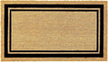 KANKUN Coco Coir Door Mat with Heavy Duty Backing, Welcome Doormat (17" x 30"), Doormat Entrance (Border)