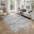 4x6 Rug - Stain Resistant Abstract Washable Rugs, Anti Slip Area Rugs for Living Room,Modern Low Pile Carpet with Rubber Backing Home Decor Small Area Rug