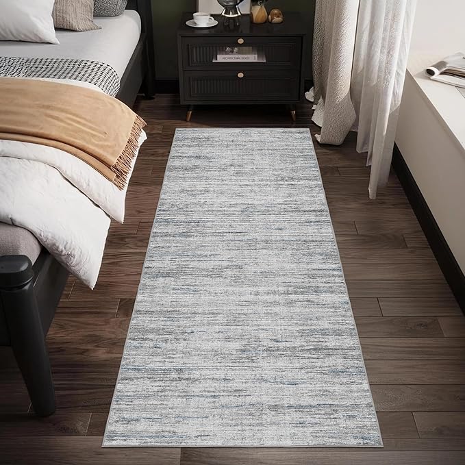 Washable Runner Rugs 3x10 Abstract Kitchen Runner Rug Non Slip Backing, Ultra-Thin Carpet Runners for Hallway 10 ft,Long Rug Runner for Entryway Living Room Bedroom Laundry Room