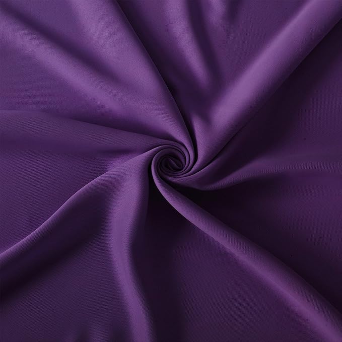 LEMOMO Purple Blackout Curtains 40 x 63 Inch Length/Set of 2 Curtain Panels/Thermal Insulated Room Darkening Blackout Curtains for Bedroom