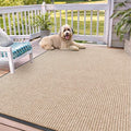 OLANLY Front Door Mat Indoor Outdoor Entrance, Waterproof Heavy Duty Doormat, Fade Resistant, Low Profile, Easy Clean Patio Porch Welcome Floor Mats for Entry, 71x47, Beige
