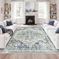zesthome Area Rugs 6x9, Large Rugs for Living Room, Stain Resistant Washable Rug, Rugs for Bedroom with Non Slip Backing, Ultra-Thin Vintage 6x9 Area Rug