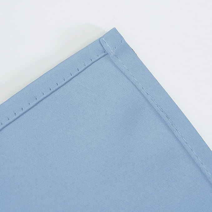 LEMOMO Sky Blue Thermal Blackout Curtains/52 x 72 Inch/Set of 2 Panels Room Darkening Curtains
