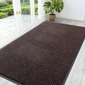 OLANLY Front Door Mat Indoor Outdoor Entrance, Waterproof Heavy Duty Doormat, Fade Resistant, Low Profile, Easy Clean Patio Porch Welcome Floor Mats for Entry, 59x30, Tan