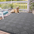 OLANLY Front Door Mat Outside Entrance 71x47, Absorbent, Heavy Duty Sturdy Natural Rubber Doormat Indoor Outdoor, Stain and Fade Resistant, Non-Slip Low Profile Floor Mat for Entryway, Grey Diamond