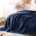 BEDELITE Fleece Blanket King Size Blankets for Bed, Luxury Plush Cozy Fuzzy Blanket 108x90 inches, Super Soft Warm Lightweight Throw Blanket All Seasons Suitable, Navy Blue