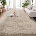 5x8 Area Rug for Living Room: Fluffy Shag Soft Washable Rugs Fuzzy Plush Indoor Carpet for Bedroom Nursery Playroom Dorm Kids Girls Boys Room (Camel, 5'x8')