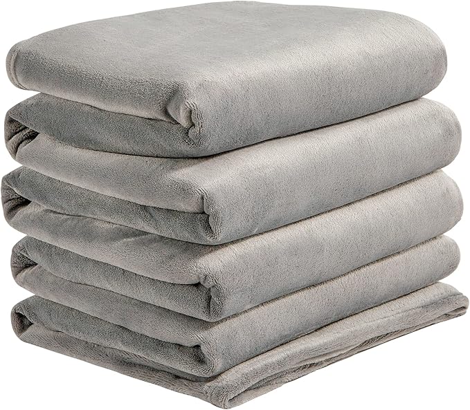 BEDELITE Big Fleece Blanket - 120" x 120" (10' x 10'), Super Soft Fluffy Fuzzy Oversized King Blanket for Bed, Couch, Sofa, Camping, Fits Whole Family, Grey