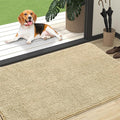 OLANLY Dog Door Mat for Muddy Paws 47x32, Absorbs Moisture and Dirt, Absorbent Non-Slip Washable Doormat, Quick Dry Chenille Mud Mat for Dogs, Entry Indoor Entryway Carpet for Inside Floor, Sand