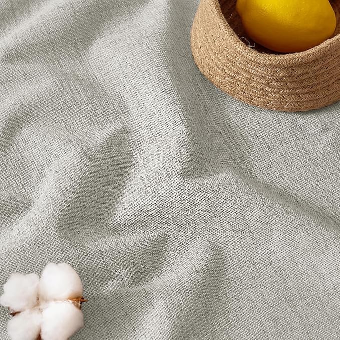 RYB HOME Cream Color 100% Blackout Curtains for Bedroom 102 inch Long 52 inch Wide, Linen Blackout Curtains Privacy Protection& Thermal Insulated for Sliding Door/Living Room, 2 Panels