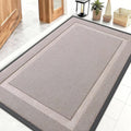 OLANLY Front Door Mat Indoor Outdoor Entrance, Waterproof All-Season, All-Weather Doormat, Sturdy Natural Rubber, Low Profile, Easy Clean Patio Porch Entryway Mat, 47x32, Camel