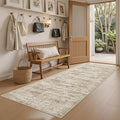 Runner Rug 2'x6' Washable Non-Slip Runner Rugs for Kitchen Bathroom Laundry Room Brown Vintage Floor Carpet Runners for Hallway Entryway